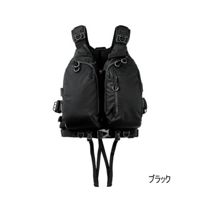 画像1: がまかつ ラグゼ マルチトレックPFD LE-915 ブラック フリーサイズ