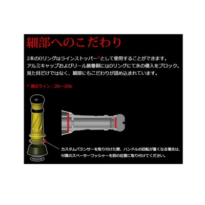 画像5: リブレ カスタムバランサー タイプ2 シマノ1000〜C2000用 C2タイプ CB2-CA2-GMB ガンメタ／ブルー 10568 （返品不可） （小型商品）