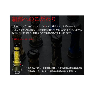 画像5: リブレ カスタムバランサー シマノ＆ダイワ共通 C1タイプ CB-CA1-TIR チタン／レッド 8046 （返品不可） （小型商品）