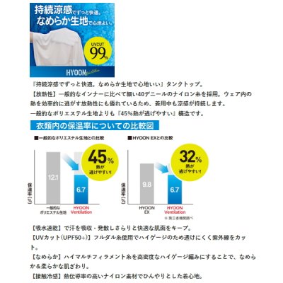 画像3: ハヤブサ HYOON（ヒョウオン） ベンチレーション タンクトップ Y1681 オフホワイト（11） LLサイズ
