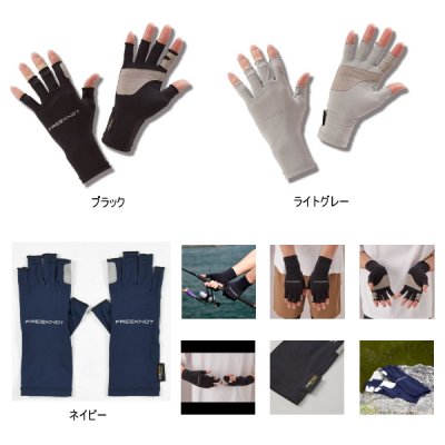 画像2: ハヤブサ ストレッチタフグローブ 5本カット Y4197 ブラック（90） フリーサイズ