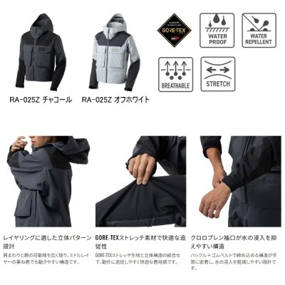 画像2: （26年3月新商品） シマノ GTX-ST ウェーディングプロジャケット 05 RA-025Z チャコール Mサイズ （3月発売予定／ご予約受付中）