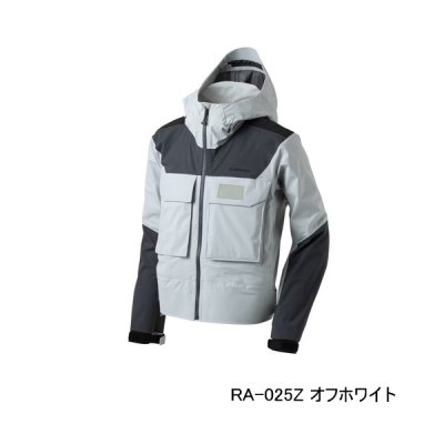 画像1: （26年3月新商品） シマノ GTX-ST ウェーディングプロジャケット 05 RA-025Z オフホワイト Mサイズ （3月発売予定／ご予約受付中）