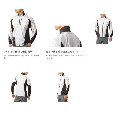 画像3: （26年3月新商品） シマノ リミテッド プロ フルジップシャツ SH-107Y リミテッドブルー 3XLサイズ （3月発売予定／ご予約受付中）