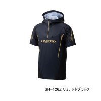 （26年3月新商品） シマノ リミテッド プロ ショートスリーブフーディ SH-126Z リミテッドブラック 2XLサイズ （3月発売予定／ご予約受付中）