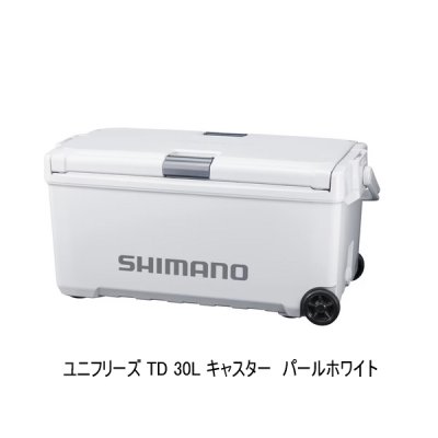 画像1: （26年3月新商品） シマノ ユニフリーズ TD キャスター ND-430Z パールホワイト 30L （3月発売予定／ご予約受付中） （大型1/代引と離島不可）