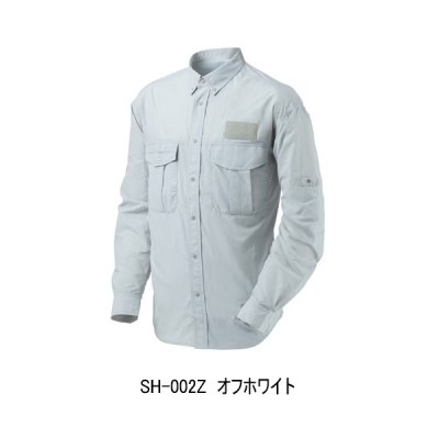 画像1: （26年3月新商品） シマノ フィッシングシャツ ロングスリーブ SH-002Z オフホワイト Lサイズ （3月発売予定／ご予約受付中）