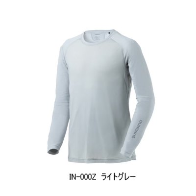画像1: （26年3月新商品） シマノ ハイブリッドインナー シャツ IN-000Z ライトグレー Mサイズ （3月発売予定／ご予約受付中）