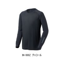 （26年3月新商品） シマノ ハイブリッドインナー シャツ IN-000Z チャコール 3XLサイズ （3月発売予定／ご予約受付中）