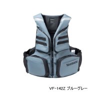 （26年3月新商品） シマノ フローティングベスト VF-142Z ブルーグレー 2XLサイズ （3月発売予定／ご予約受付中）