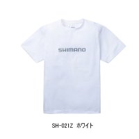（26年3月新商品） シマノ ドライロゴTシャツ SH-021Z ホワイト 2XLサイズ （3月発売予定／ご予約受付中）