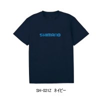 （26年3月新商品） シマノ ドライロゴTシャツ SH-021Z ネイビー Lサイズ （3月発売予定／ご予約受付中）