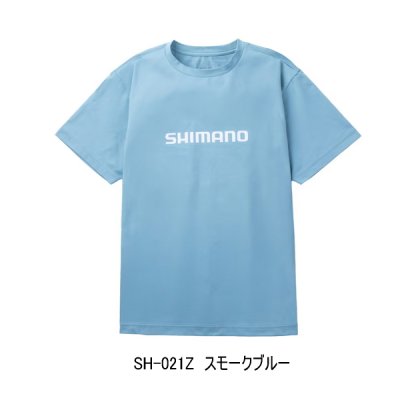 画像1: （26年3月新商品） シマノ ドライロゴTシャツ SH-021Z スモークブルー 2XLサイズ （3月発売予定／ご予約受付中）