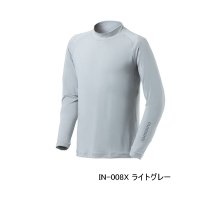 （26年3月新商品） シマノ サン プロテクション インナーシャツ ハイネック IN-008X ライトグレー 2XLサイズ （3月発売予定／ご予約受付中）