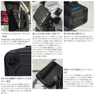 画像3: （26年3月新商品） シマノ UHタックルバッカン BK-001Z ブルーチャコール 32L （3月発売予定／ご予約受付中）