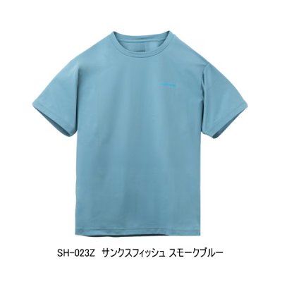 画像1: （26年3月新商品） シマノ ドライグラフィックTシャツ SH-023Z サンクスフィッシュ スモークブルー XLサイズ （3月発売予定／ご予約受付中）