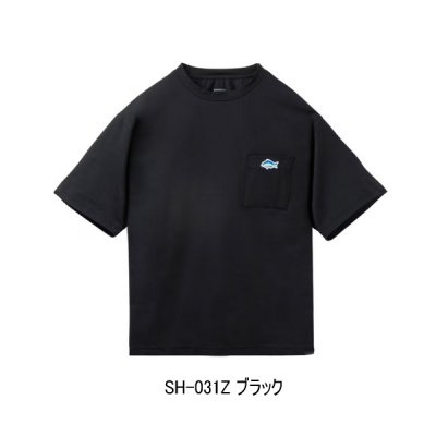 画像1: （26年3月新商品） シマノ ドライポケットTシャツ SH-031Z ブラック 2XLサイズ （3月発売予定／ご予約受付中）