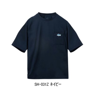 画像1: （26年3月新商品） シマノ ドライポケットTシャツ SH-031Z ネイビー Sサイズ （3月発売予定／ご予約受付中）
