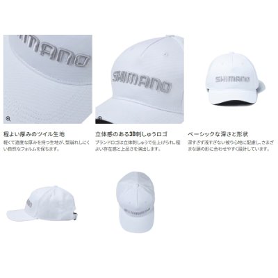 画像3: （26年3月新商品） シマノ スタンダードキャップ CA-060Y オフホワイト Mサイズ （3月発売予定／ご予約受付中）