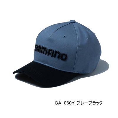 画像1: （26年3月新商品） シマノ スタンダードキャップ CA-060Y グレーブラック Mサイズ （3月発売予定／ご予約受付中）