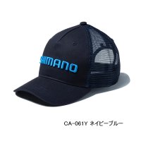 （26年3月新商品） シマノ スタンダード メッシュキャップ CA-061Y ネイビーブルー Lサイズ （3月発売予定／ご予約受付中）