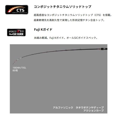画像2: （26年6月新商品） アルファタックル（alpha tackle） アルファソニック タチウオテンヤ ディープ 180HH／TISL （仕舞寸法 93cm） （6月発売予定／ご予約受付中）