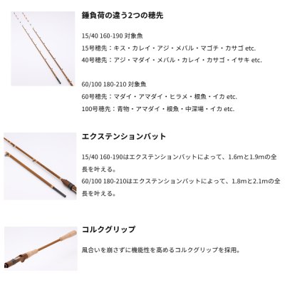 画像3: （26年4月新商品） アルファタックル（alpha tackle） 朝凪 15／40-160／190 （仕舞寸法 84cm） （4月発売予定／ご予約受付中）