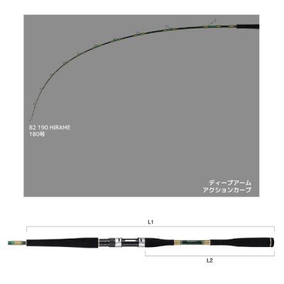 画像2: （26年4月新商品） アルファタックル（alpha tackle） ディープアーム 82 190 ヒラメ （仕舞寸法 128.5cm） （4月発売予定／ご予約受付中）