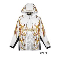 （26年5月新商品） サンライン プロドライ ロングフーディー SUW-04602CW ホワイト 3Lサイズ （5月発売予定／ご予約受付中）