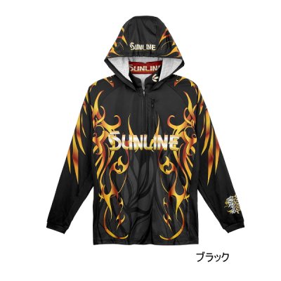 画像1: （26年5月新商品） サンライン プロドライ ロングフーディー SUW-04602CW ブラック 3Lサイズ （5月発売予定／ご予約受付中）