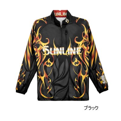 画像1: （26年5月新商品） サンライン プロドライ ロングシャツ SUW-04601CW ブラック 3Lサイズ （5月発売予定／ご予約受付中）