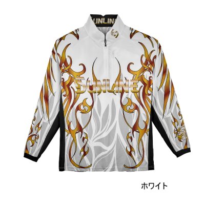 画像1: （26年5月新商品） サンライン プロドライ ロングシャツ SUW-04601CW ホワイト 3Lサイズ （5月発売予定／ご予約受付中）