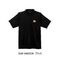 （26年3月新商品） サンライン 獅子プレミアムドライポロシャツ SUW-04603CW ブラック 3Lサイズ