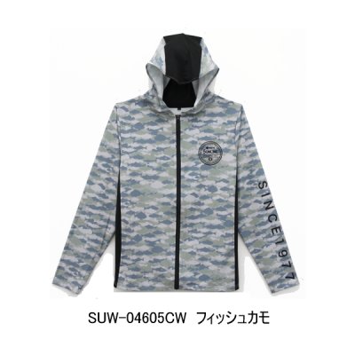 画像1: （26年4月新商品） サンライン BUG OFF クイックドライフルジップパーカー SUW-04605CW フィッシュカモ LLサイズ （4月発売予定／ご予約受付中）