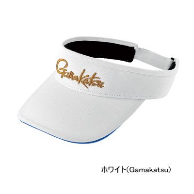 画像1: （26年2月新商品） がまかつ ベーシックサンバイザー GM-9128 ホワイト（がまかつ） フリーサイズ