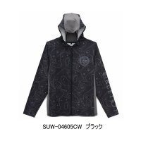 （26年4月新商品） サンライン BUG OFF クイックドライフルジップパーカー SUW-04605CW ブラック 3Lサイズ （4月発売予定／ご予約受付中）