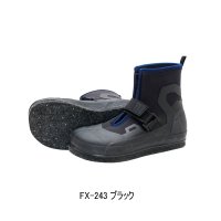 （26年3月新商品） 阪神素地 ウェットシューズ（中割・フェルトスパイク底） FX-243 ブラック 3Lサイズ