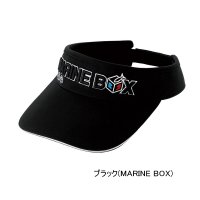 （26年2月新商品） がまかつ ベーシックサンバイザー GM-9128 ブラック（マリンボックス） フリーサイズ