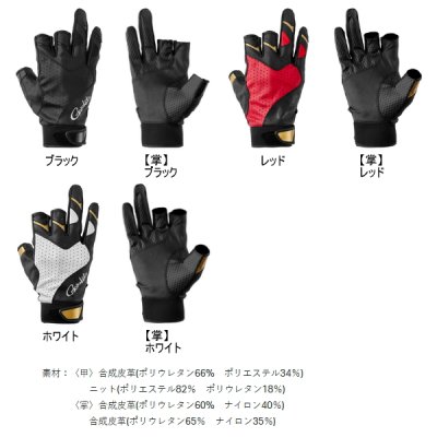 画像2: （26年2月新商品） がまかつ ストレッチフィッシンググローブ（3本切） GM-7310 ブラック LLサイズ