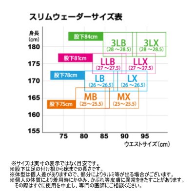 画像3: 阪神素地 国産スリムウェーダー（中割） FX-590 ブラック 3LXサイズ