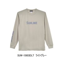 （26年3月新商品） サンライン シルキードライロングTシャツ SUW-15603DLT ライトグレー XXLサイズ （3月発売予定／ご予約受付中）