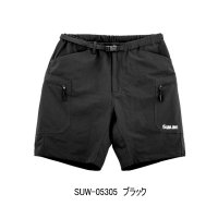 （26年4月新商品） サンライン フィッシングハーフパンツ SUW-05305 ブラック Mサイズ （4月発売予定／ご予約受付中）