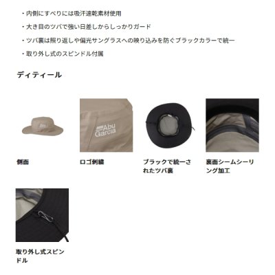 画像3: （26年4月新商品） アブガルシア 3レイヤー ナイロンレインハット ブラック フリーサイズ （返品不可）