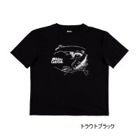 （26年4月新商品） アブガルシア トラウト グラフィックT ブラック XLサイズ （返品不可）