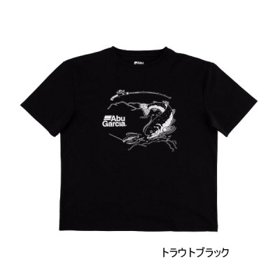 画像1: （26年4月新商品） アブガルシア トラウト グラフィックT ブラック Mサイズ （返品不可）