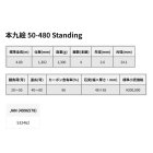 他の写真1: （26年7月新商品） 釣武者 本九会 50-480 スタンディング レッド （仕舞寸法 130.2cm） （7月発売予定／ご予約受付中）