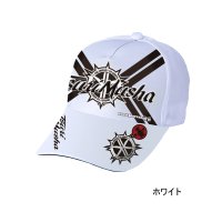 （26年5月新商品） 釣武者 アーミエンブレムキャップ II ホワイト フリーサイズ （5月発売予定／ご予約受付中）