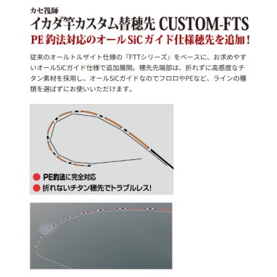 画像2: （26年4月新商品） （パーツ） 黒鯛工房 カセ筏師 イカダ竿カスタム替え穂先 カスタム-FTS ACTION 05 （全長 60.0cm）