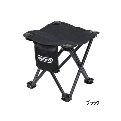 画像1: （26年4月新商品） PROX 折りたたみフィッシングスツール VC107MK ブラック