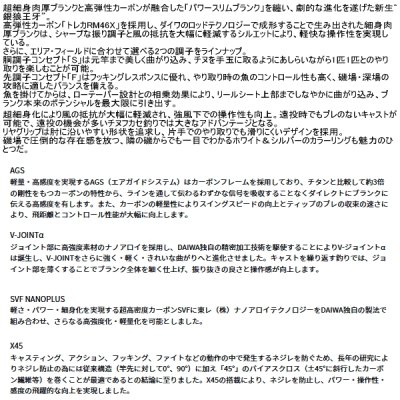画像2: （26年1月新商品） ダイワ 銀狼 王牙 S 0-53 （仕舞寸法 116cm） （保証書付き）